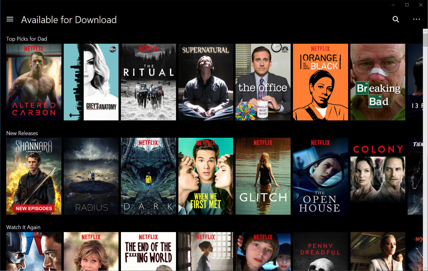 download movies to watch offline pc
